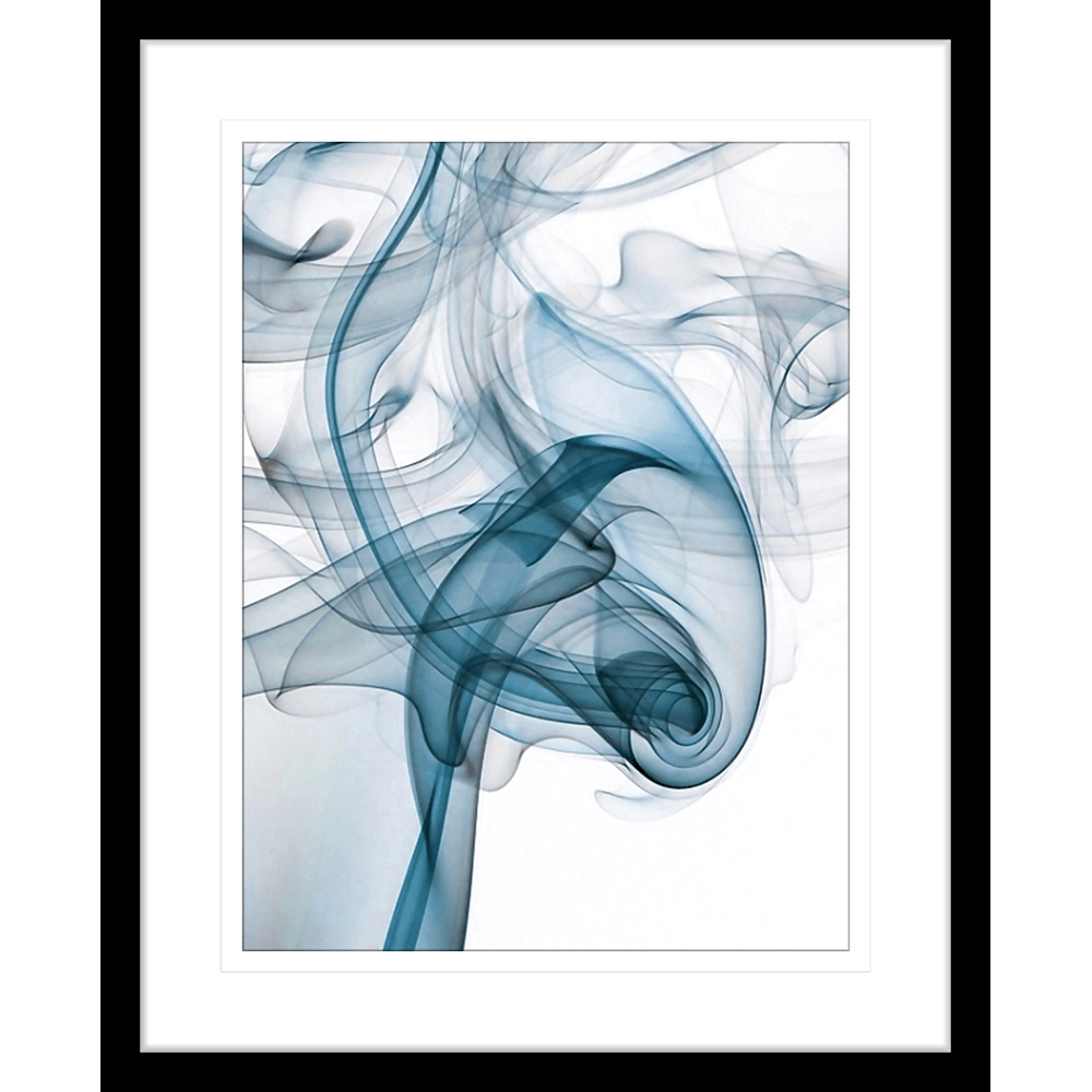 Wisp Smoke Abstract Blue | Framed Art | Wall Art Gold Coast | Wallpaper | Innovate Interiors
