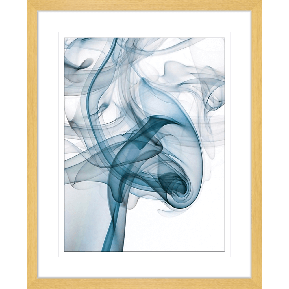 Wisp Smoke Abstract Blue | Framed Art | Wall Art Gold Coast | Wallpaper | Innovate Interiors