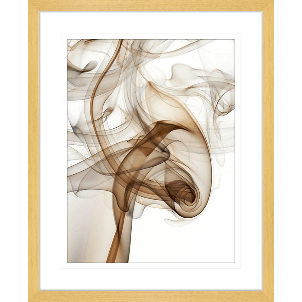 Wisp Smoke Abstract Brown | Framed Art | Wall Art Gold Coast | Wallpaper | Innovate Interiors