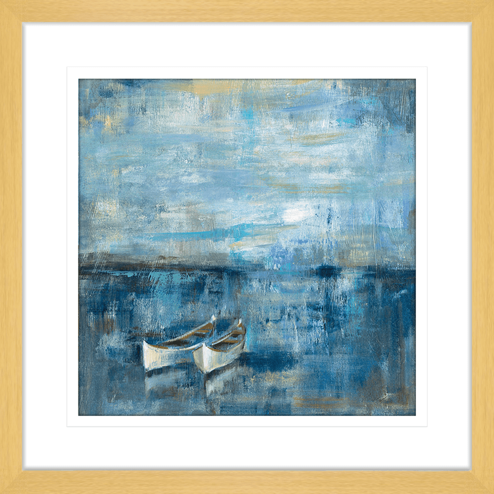 ‘Two Boats’ Pacific Cove Abstract | Framed Art | Wall Art Gold Coast | Wallpaper | Innovate Interiors