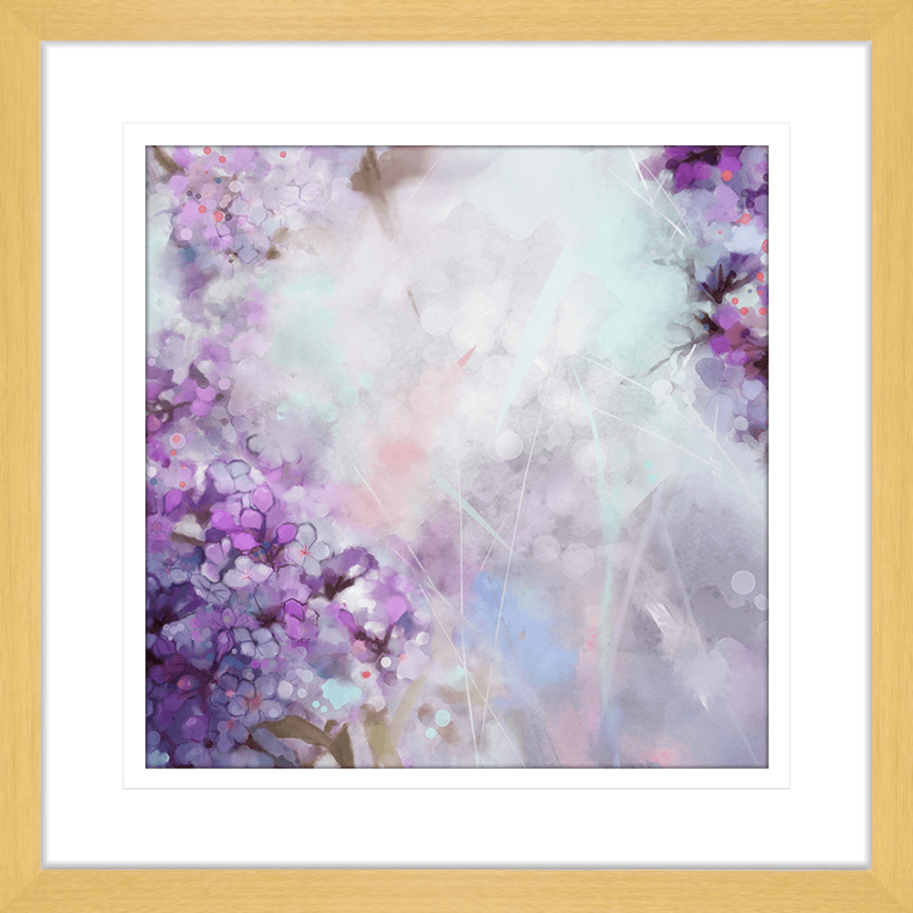 Blossom Valley Collection - BLOS05 - Framed Art Print Oak