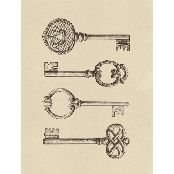 Skeleton Keys 01 Mint Art Co