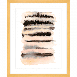 Interflow Abstract Collection 01 | Framed Artwork Oak
