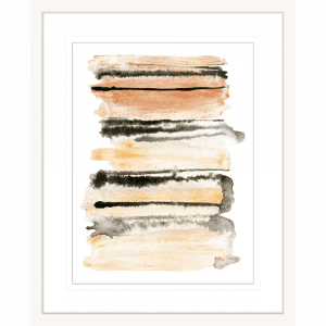 Interflow Abstract Collection 02 | Framed Artwork White