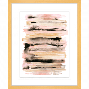 Interflow Abstract Collection 03 | Framed Artwork Oak