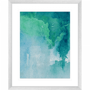 Watercolour Abstracts 62 | Framed Artwork Silver