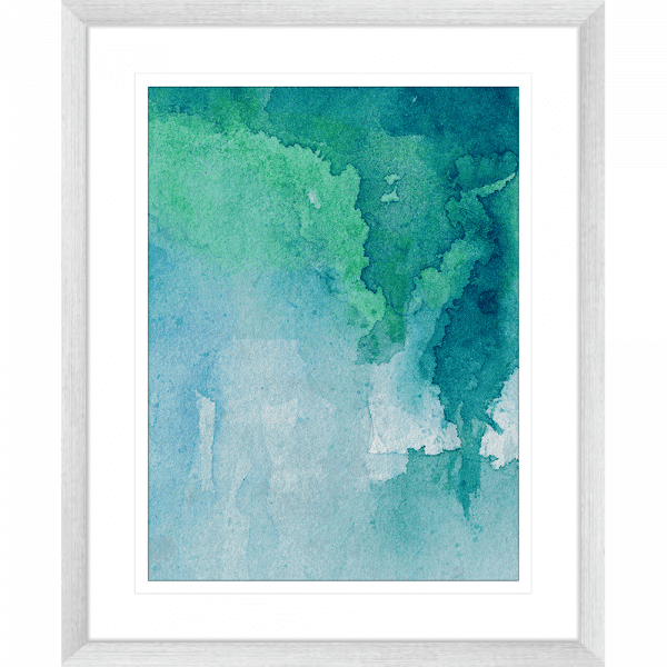 Watercolour Abstracts 62 | Framed Artwork Silver