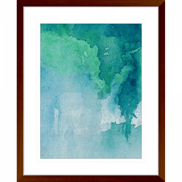 Watercolour Abstracts 62 | Framed Artwork Teak