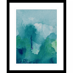 Watercolour Abstracts 63 | Framed Artwork Black