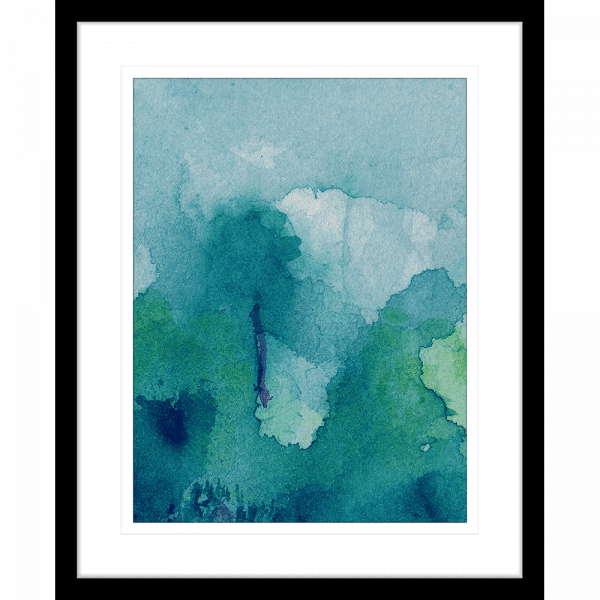 Watercolour Abstracts 63 | Framed Artwork Black