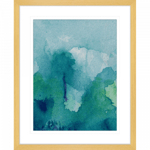 Watercolour Abstracts 63 | Framed Artwork Oak