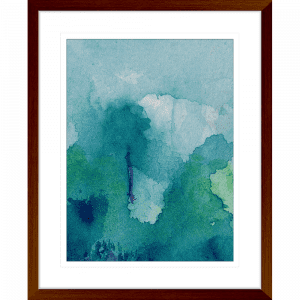 Watercolour Abstracts 63 | Framed Artwork Teak