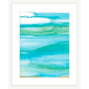 Coastal Abstract 01 | White Framed Artwork