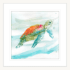 Turtle Tropics 01 | White Framed Artwork