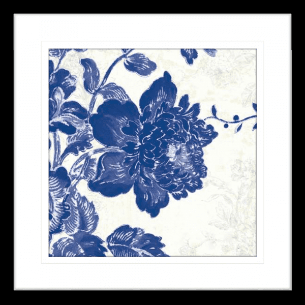 Toile Roses 01 | Black Framed Artwork