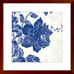 Toile Roses 01 | Teak Framed Artwork