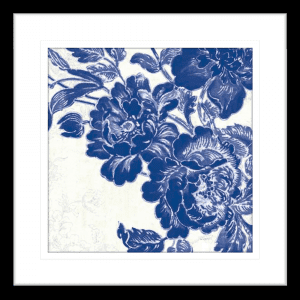 Toile Roses 02 | Black Framed Artwork