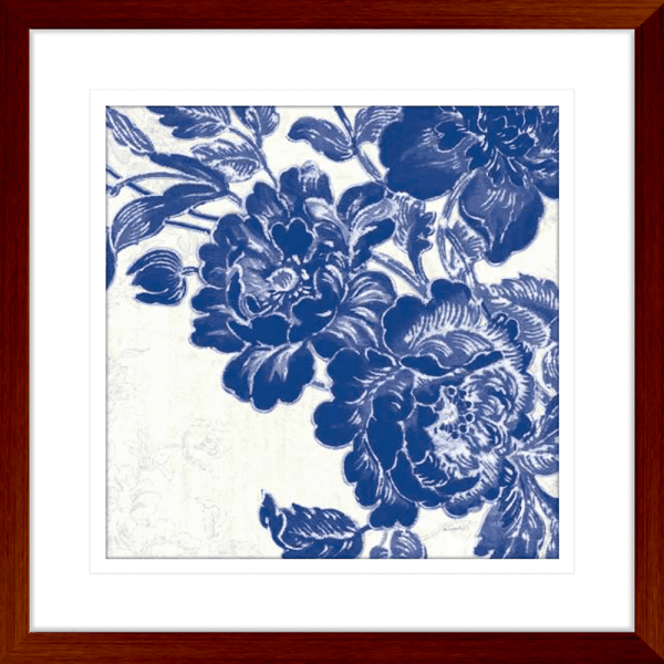 Toile Roses 02 | Teak Framed Artwork
