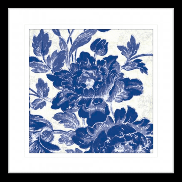 Toile Roses 03 | Black Framed Artwork