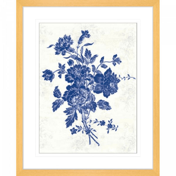 Toile Roses 05 | Oak Framed Artwork