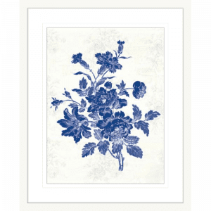 Toile Roses 06 | White Framed Artwork