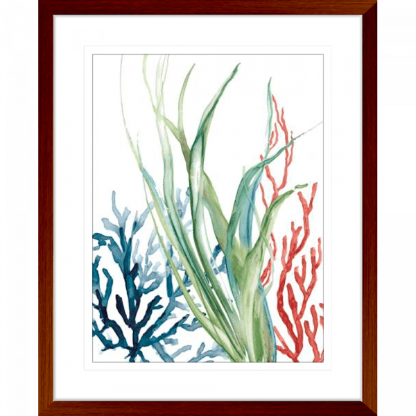 Ocean Garden 02 | Teak Framed Artwork
