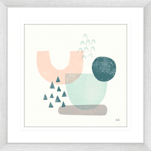 Happy Thoughts II | Silver Framed Artwork