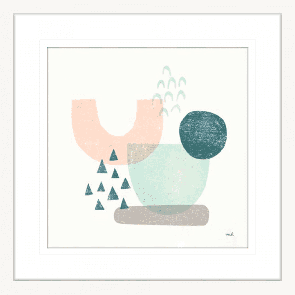 Happy Thoughts II | White Framed Artwork
