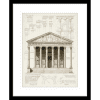 Classical Greek Columns | Black Framed Artwork