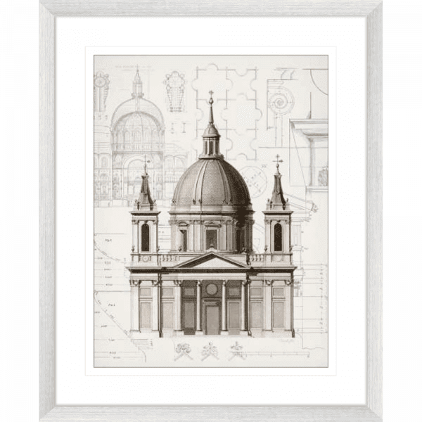 Classic Architecture 01 | Silver Framed Artwork