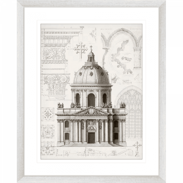 Classical Architecture 02 | Silver Framed Artwork
