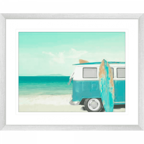 Surf and Sunsets 02 | Silver Framed Artwork