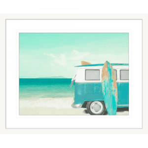 Surf and Sunsets 02 | White Framed Artwork