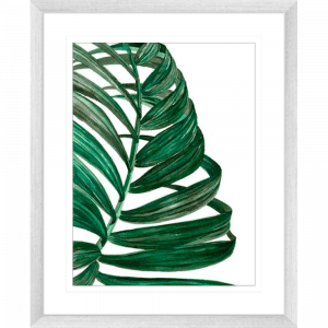 Tropical Breeze Palm 01 | Silver Framed Artwork