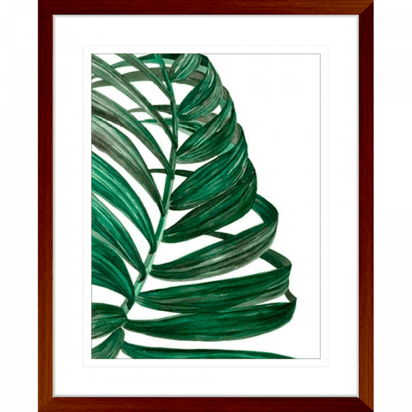 Tropical Breeze Palm 01 | Teak Framed Artwork