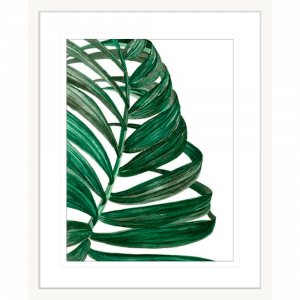 Tropical Breeze Palm 01 | White Framed Artwork