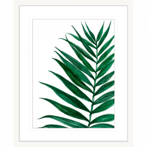 Tropical Breeze Palm 02 | White Framed Artwork
