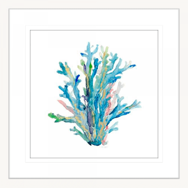 Sea Glass 03 | White Framed Artwork
