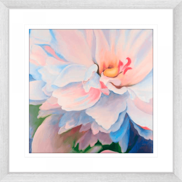 Pastel Petals 01 | Silver Framed Artwork