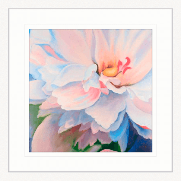 Pastel Petals 01 | White Framed Artwork