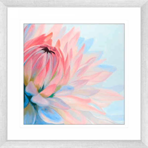 Pastel Petals 02 | Silver Framed Artwork