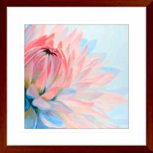 Pastel Petals 02 | Teak Framed Artwork