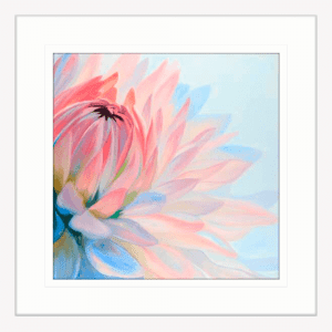 Pastel Petals 02 | White Framed Artwork