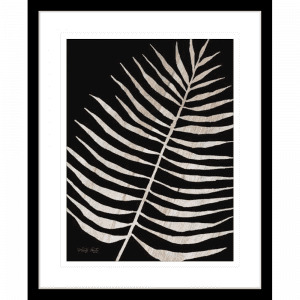 Palm Frond on Wood 01 | Black Framed Artwork