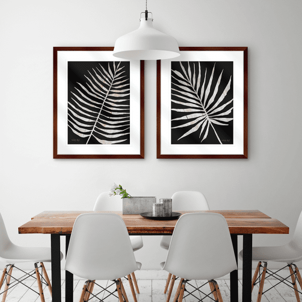 Palm Frond on Wood | Artwork Styled Room