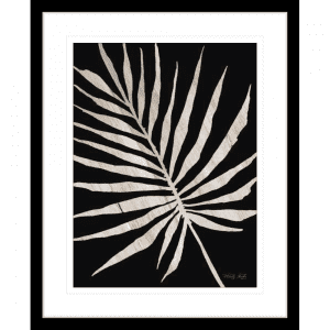 Palm Frond on Wood 02 | Black Framed Artwork