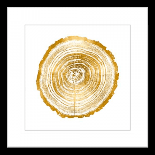 Timber Gold 02 | Black Framed Artwork