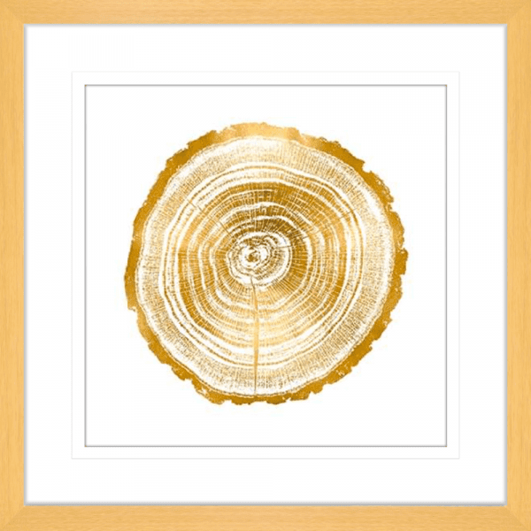 Timber Gold 02 | Oak Framed Artwork