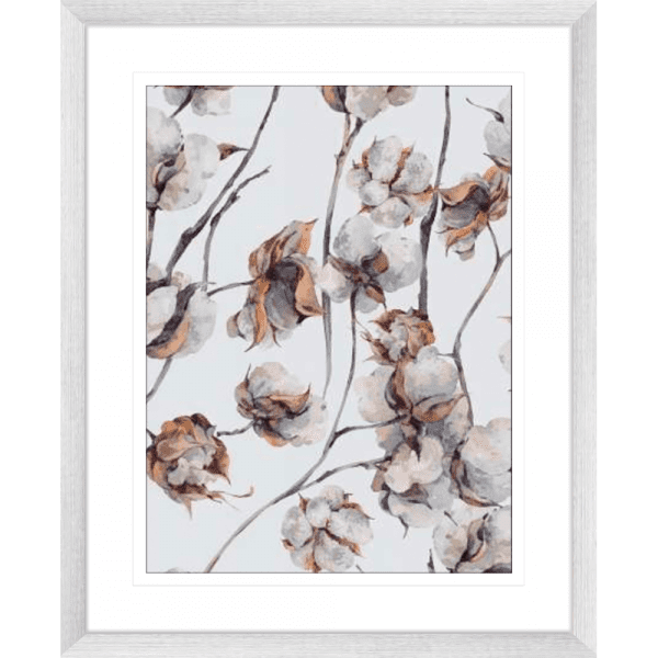 Cotton Harvest 01 | Silver Framed Artwork