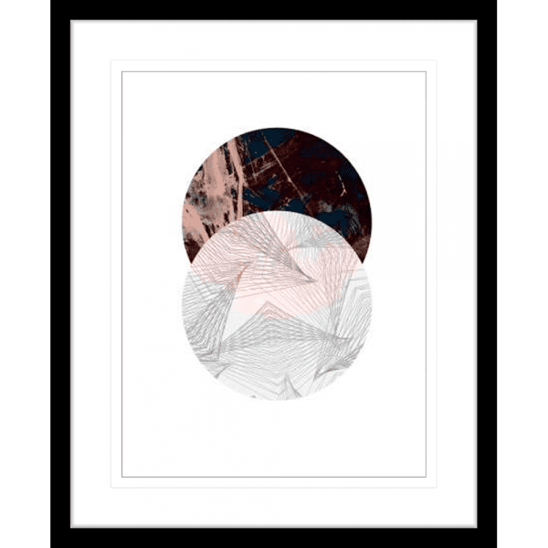 Abstract Circle | Black Framed Artwork
